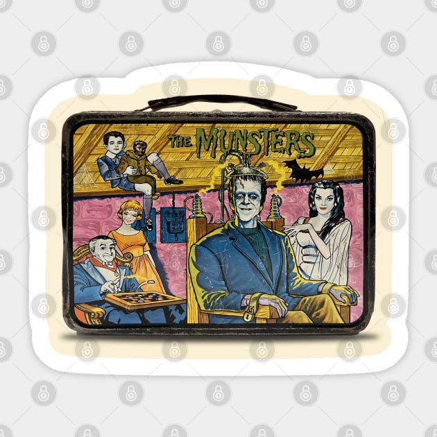 Munsters Lunch Box Sticker by offsetvinylfilm